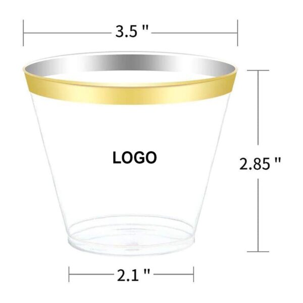 GA1011---9oz Disposable Wine Glasses - Image 2