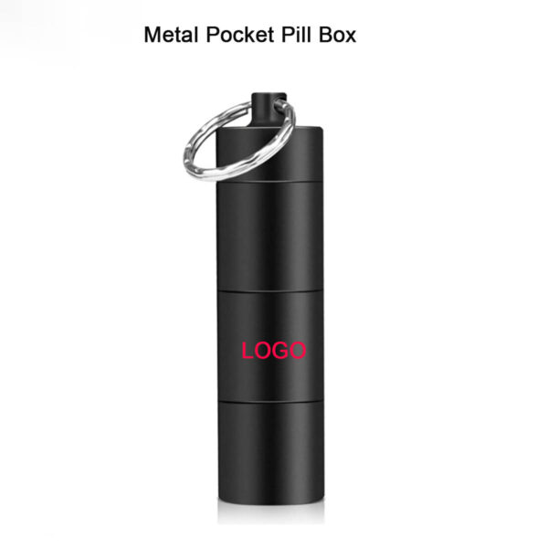 GA8041---Metal Pocket Pill Boxes Keychain