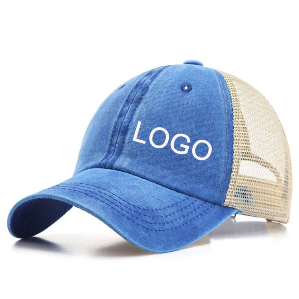 GA8042---Adjustable Snapback Mesh Baseball Hat