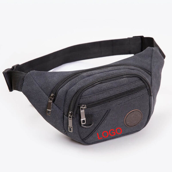 GA8052---Canvas Men Women Waist Bag