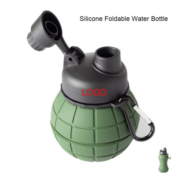GA8098---Silicone Foldable Water Bottle