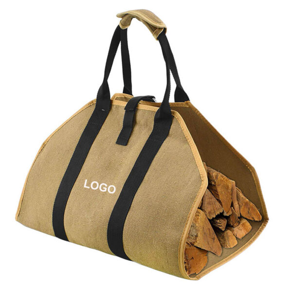 GA8291---Canvas Large Firewood Log Tote