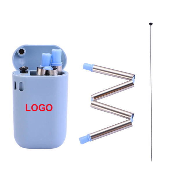 GA8116---Collapsible Resuable Stainless Steel Straws