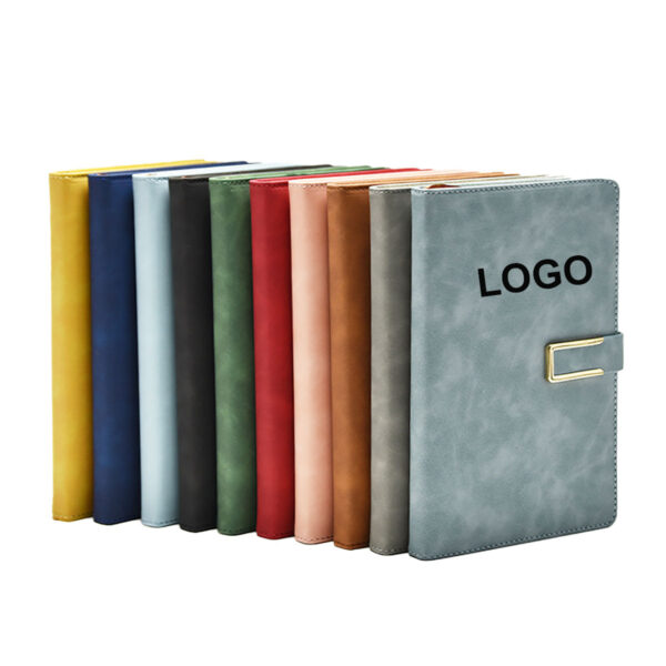 GA8119---A5 Leather Cover Ruled Notebook