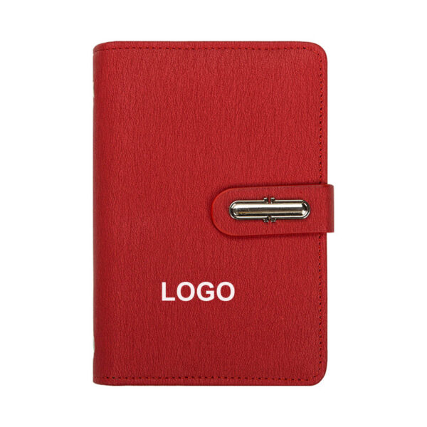 GA8155---A7 Leather Cover Loose Leaf Notebook