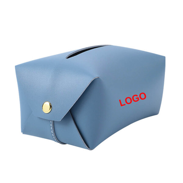GA8174---Square PU Leather Tissue Box Holder