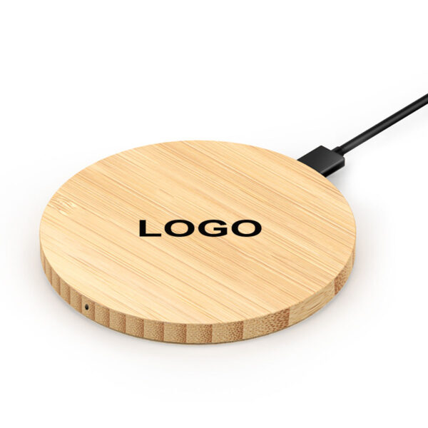 GA8232---Bamboo Wood Portable Wireless Charger