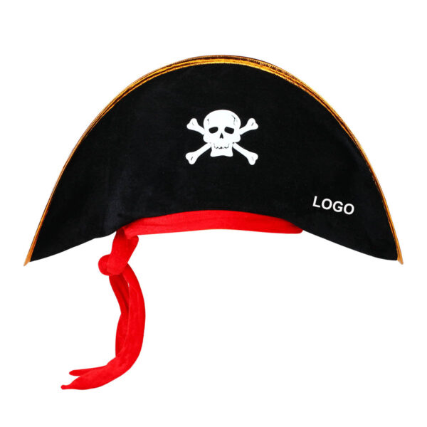 GA8376---Pirate Skull Hat Captain Costume Cap