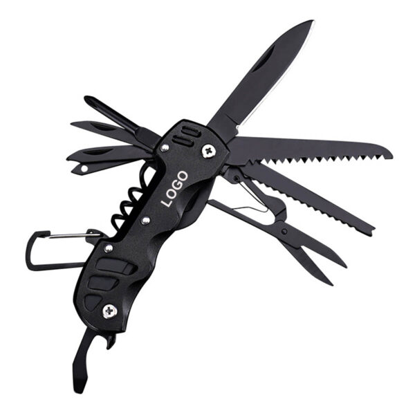 GA8379---Stainless Steel Knife EDC Multitool Keychain