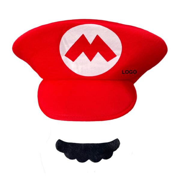 GA8441---Mario Red Green Hat Cosplay Costume