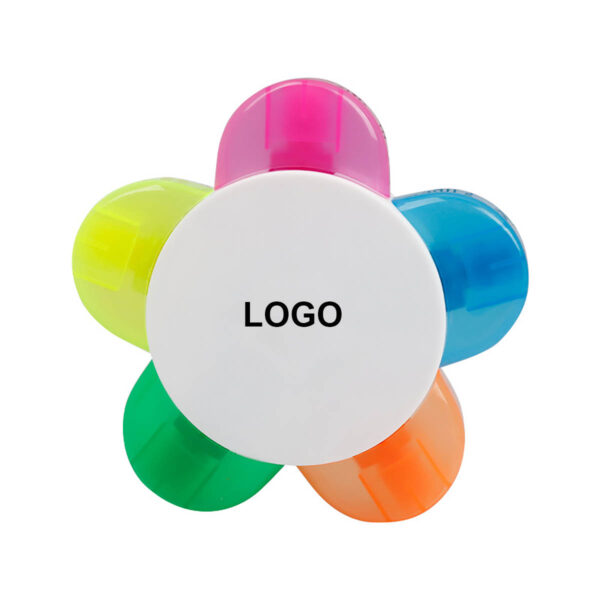 GA8515---Flower Shape Pen Petals Highlighters