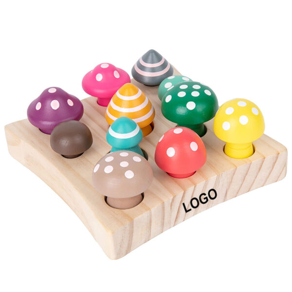 GA1040---Toddler Montessori Toys Counting Mushrooms