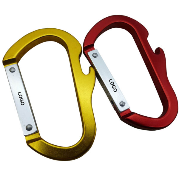 GA1049---Carabiner Keychain Clip With Bottle Opener - Image 2