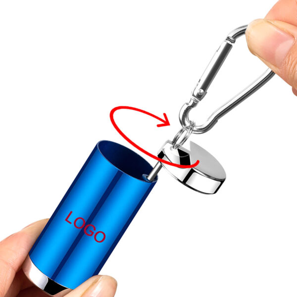 GA8037---Portable Metal Keychain Ashtray - Image 2