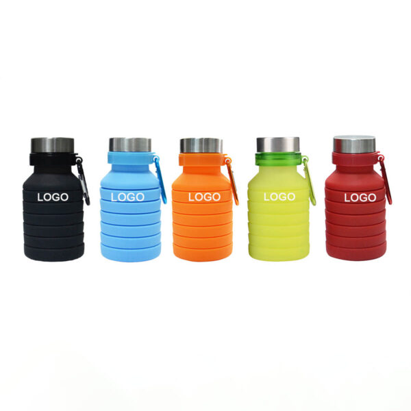 GA8044---Reuseable Silicone Foldable Water Bottles - Image 2