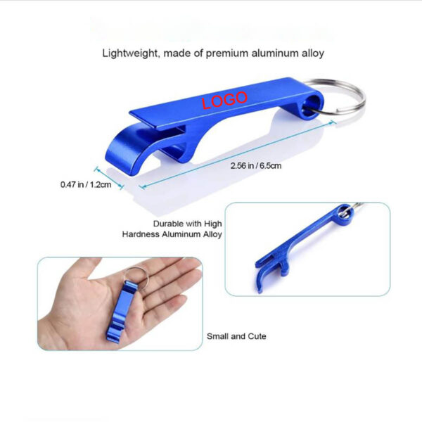 GA8051---Metal Keychain Beer Bottle Opener - Image 2