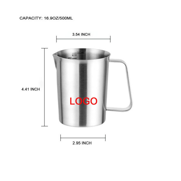 GA8075---304 Stainless Steel Milk Frothing Pitcher - Image 2