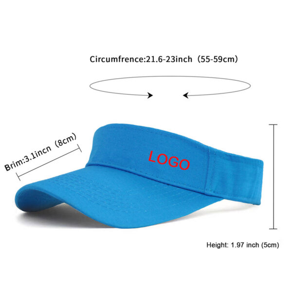 GA8077---Sun Visor Hats Empty Top Cap - Image 2
