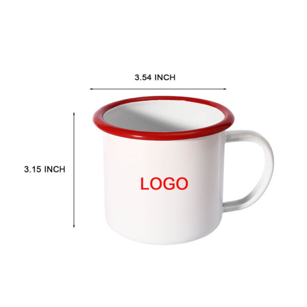 GA8082---Enamel Camping Coffee Mug With Handle - Image 2