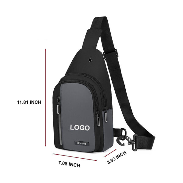GA8481---Travel Hiking Sling Bag Crossbody Backpack - Image 2