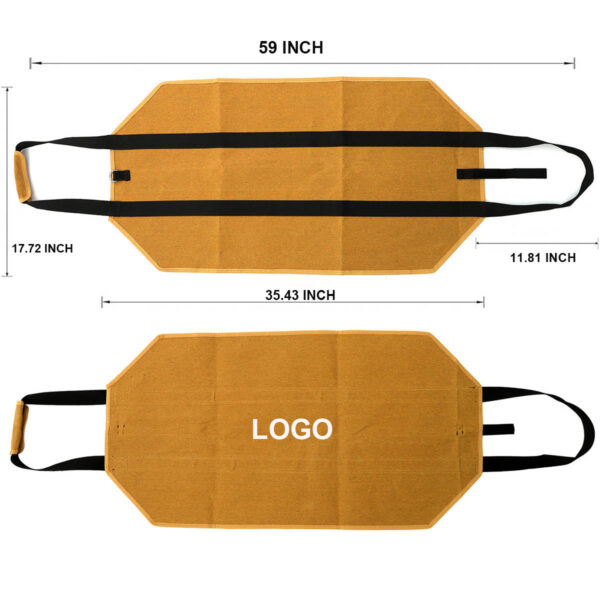 GA8291---Canvas Large Firewood Log Tote - Image 2