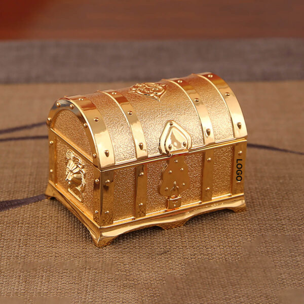 GA1022---Vintage Metal Jewelry Box - Image 2