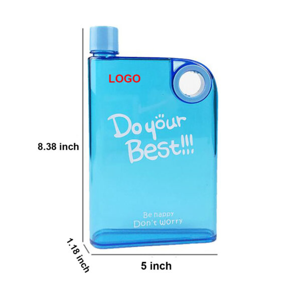 GA8335---Reusable Flat Water Bottle Drink Bottle - Image 2