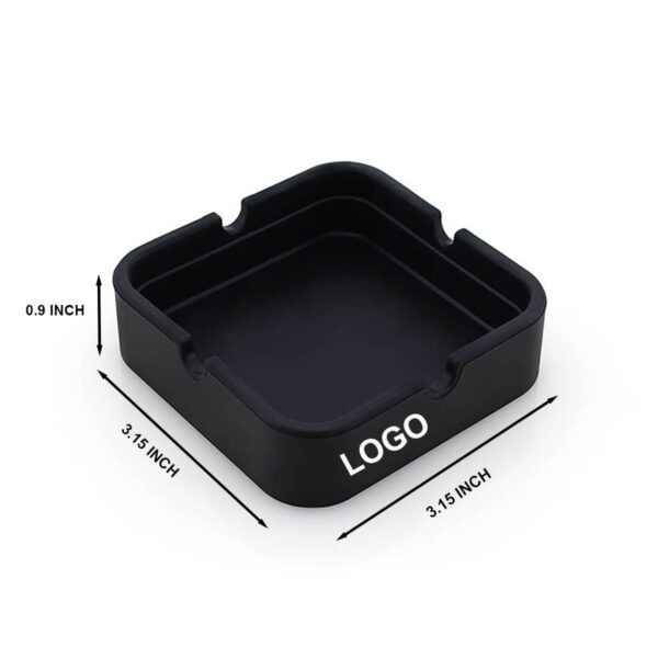 GA8109---Square Silicone Ashtray For Cigarettes - Image 2