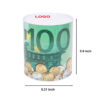 GA8115---Bill Piggy Bank Metal Savings Bank - Image 2