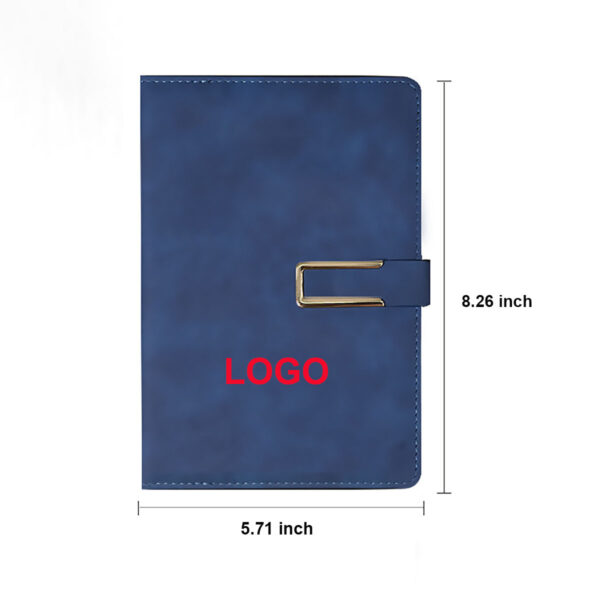 GA8119---A5 Leather Cover Ruled Notebook - Image 2