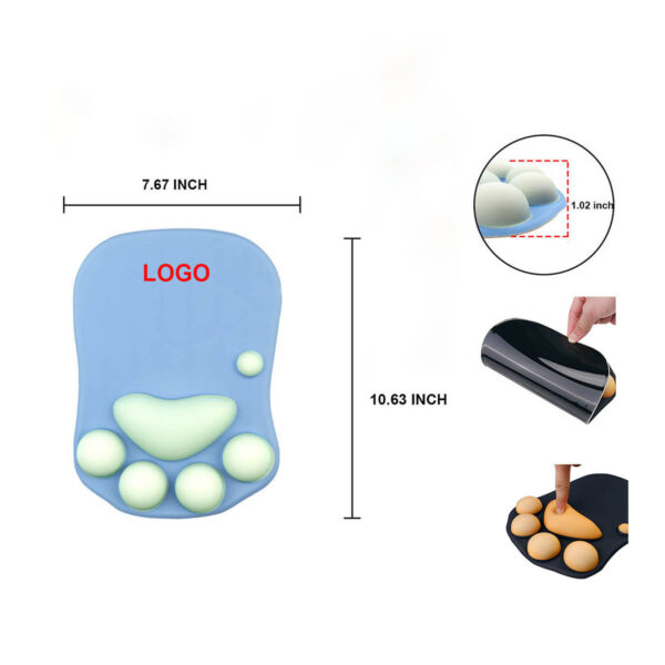 GA8132---Silicone Cat Paw Mouse Pad - Image 2