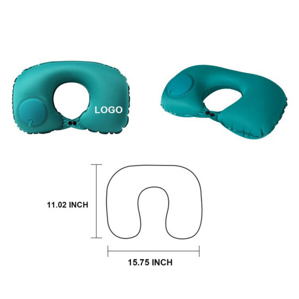 GA1549---Pressed Inflatable U-Shaped Neck Pillow - Image 2