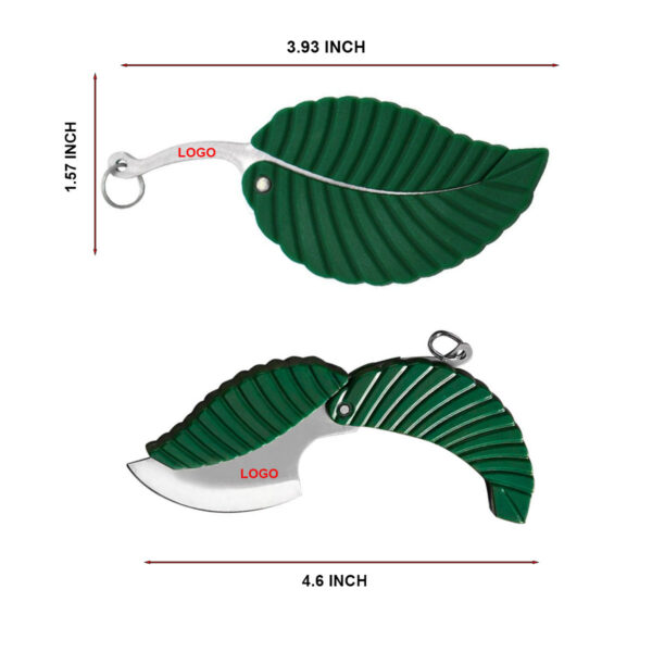 GA8223---Leaf Shape Pocket Fruit Knife - Image 2