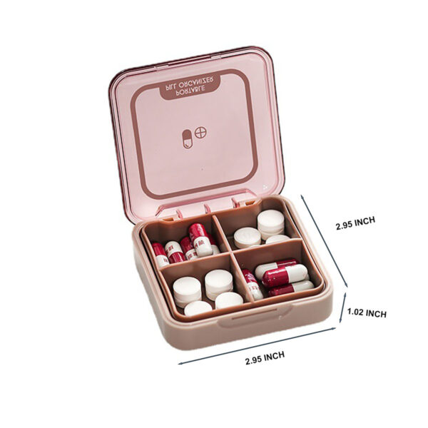 GA8233---Travel Pill Case Medicine Organizer - Image 2