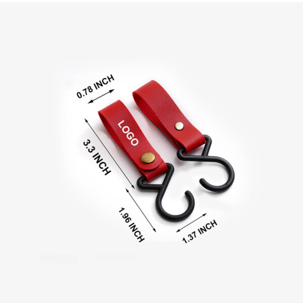 GA1029---S-Shaped Leather Hanging Hook - Image 2