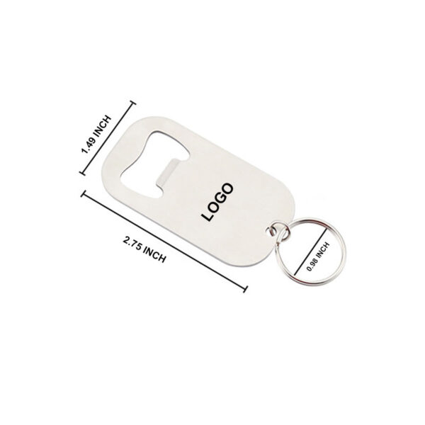 GA8247---Flat Beer Bottle Opener Keychain - Image 2