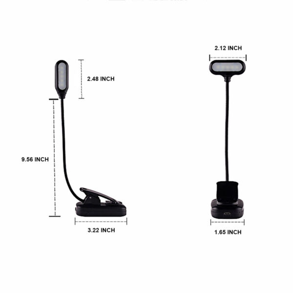 GA8249---Rechargeable Book Light For Reading - Image 2