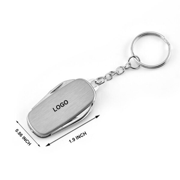 GA8266---Stainless Steel Mini Multi Tool Keychain - Image 2