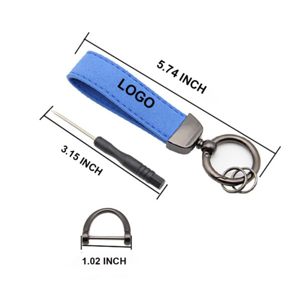 GA8271---Leather Key Chain Holder Car Keychain - Image 2