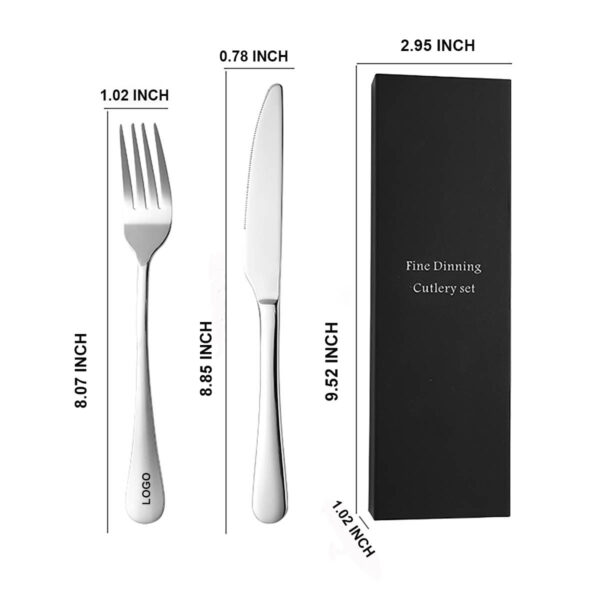 GA8320---Stainless Steel Cutlery Set Knife Fork - Image 2