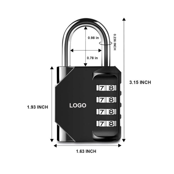 GA8329---Combination Lock 4 Digit Outdoor - Image 2