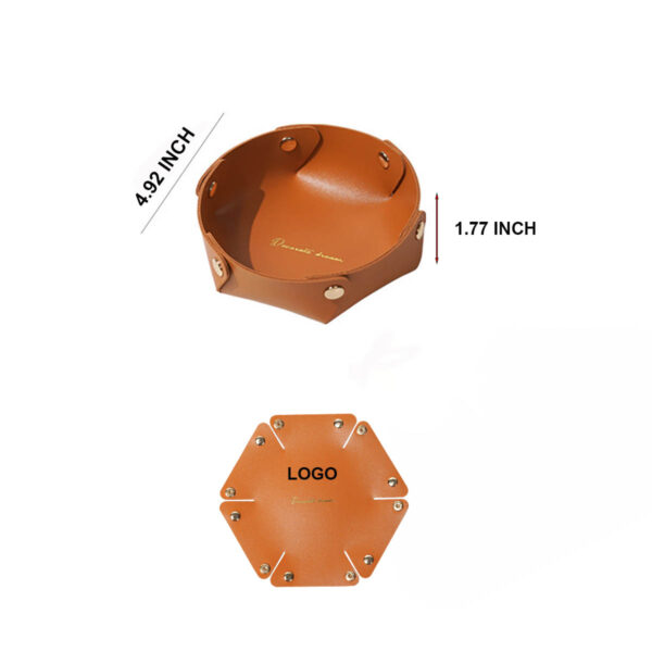 GA8377---Leather Jewelry Trays Decorative Desk Organizer - Image 2