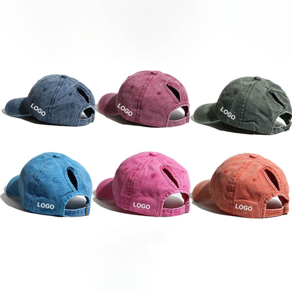 GA8398---Vintage Ponytail Baseball Hats For Women - Image 2