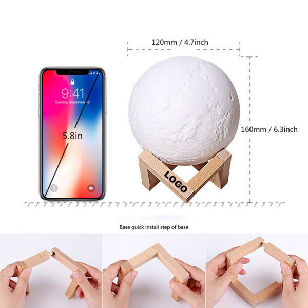 GA8399---Moon Night Light For Bedroom - Image 2