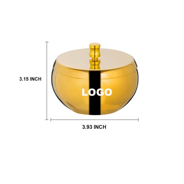 GA8401---Stainless Steel Ash Tray With Lid - Image 2