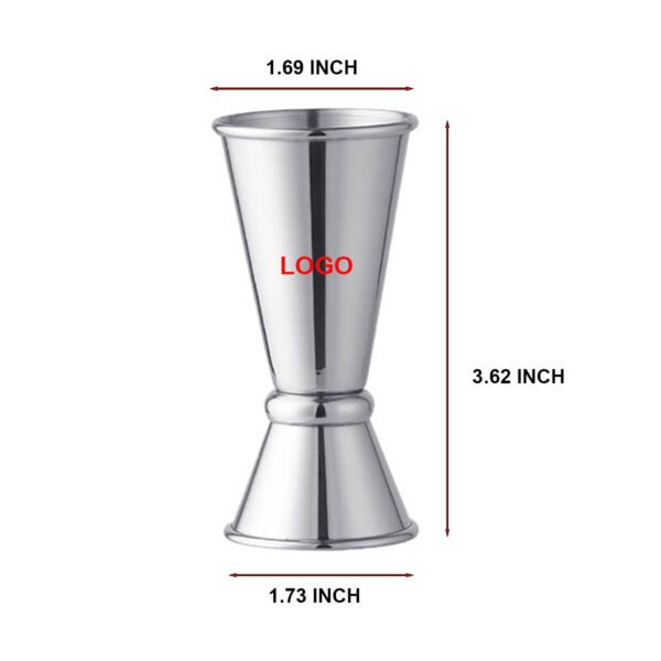 GA8414---Stainless Steel Double Head Cocktail Jigger - Image 2