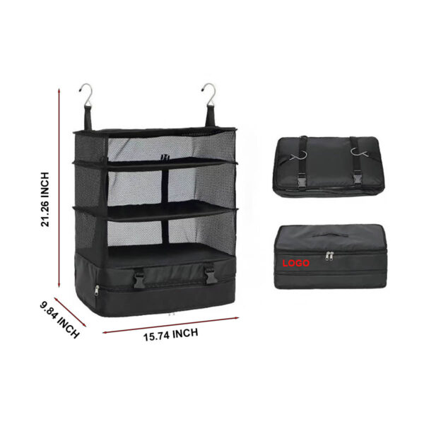 GA8415---Portable Hanging Travel Shelves Bag - Image 2
