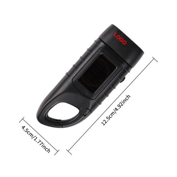 GA8419---Hand Crank Solar Powered Flashlights - Image 2