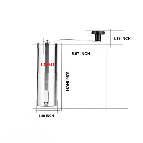 GA8457---Stainless Steel Manual Coffee Grinder - Image 2