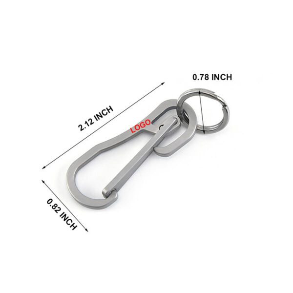 GA8461---Stainless Steel Keychain Carabiner Clip - Image 2